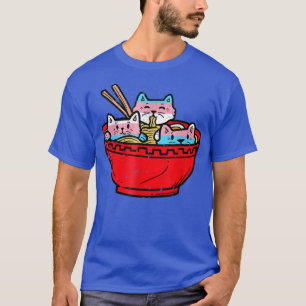 Ramen Cats Transgender Trans Pride Flag Japanese N T-Shirt