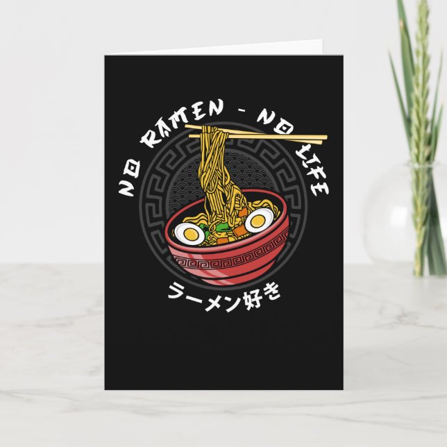 Ramen Club Team | No Ramen No Life Card (Front)