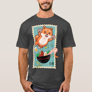 Ramen cute Shiba Inu Dog T-Shirt