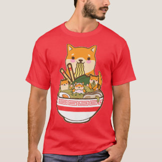 Ramen Dog Shiba Inu Japanese Kawaii Cute Anime Pup T-Shirt