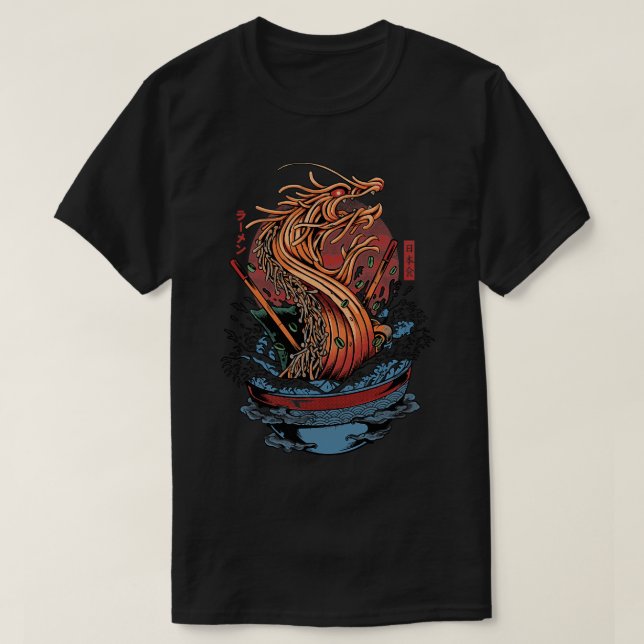 Ramen Dragon Cream T-Shirt (Design Front)