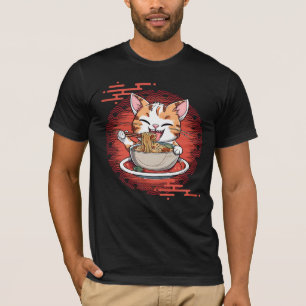 Ramen Eating Cat T-Shirt