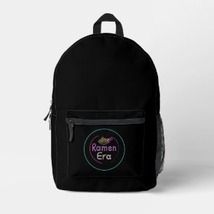 RAMEN ERA, japanese food, NEON STYLE Printed Backpack