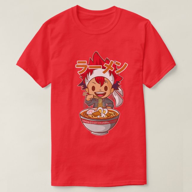 Ramen Food Wars Anime, Cute Anime Boys Kids Japane T-Shirt (Design Front)