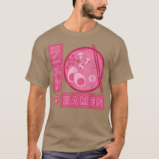 Ramen Girl Loves Anime Ramen Japanese T-Shirt