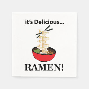 Ramen It's Delicious Ramen Party Napkin