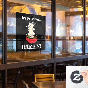 Ramen It's Delicious Ramen Restaurant Window Cling