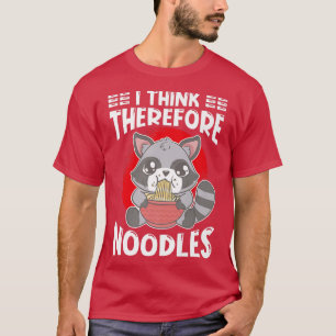 Ramen Japan Kawaii Noodle Bowl Pun Racoon Premium  T-Shirt