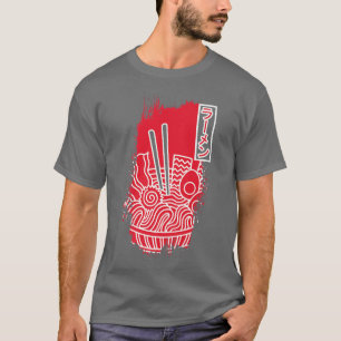 Ramen Japanese Food Japan Noodles Soup Bowl Anime  T-Shirt