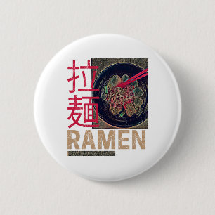 Ramen Japanese Noodle Anime Vintage 6 Cm Round Badge