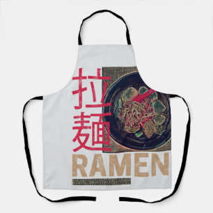 Ramen Japanese Noodle Anime Vintage Apron