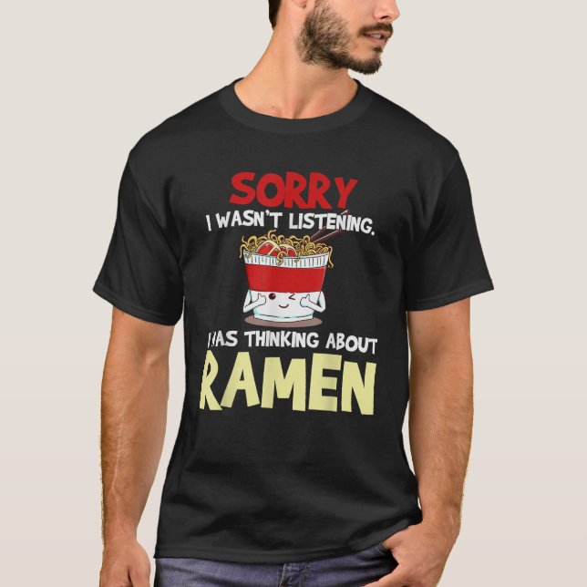 Ramen Japanese Noodles Funny Gift Short Sleeve  T-Shirt (Front)