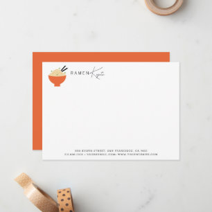 Ramen/Japanese Restaurant White Modern Business Card