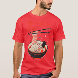 Ramen Japanese Soup Kanji Art Design Illustration1 T-Shirt