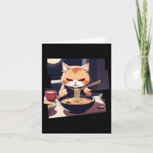Ramen Kawaii Cat Anime 1 Card