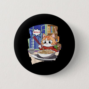 Ramen Kawaii Cat Anime 6 Cm Round Badge