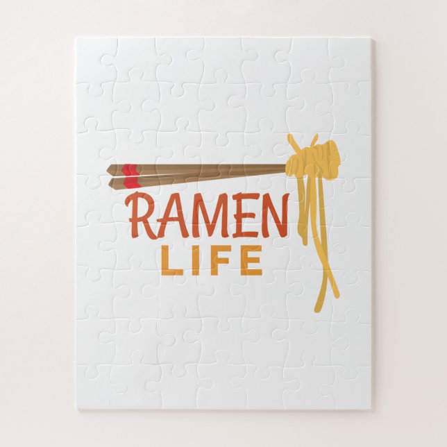 Ramen Life Japanese Food Funny Student Gift Idea Jigsaw Puzzle (Vertical)