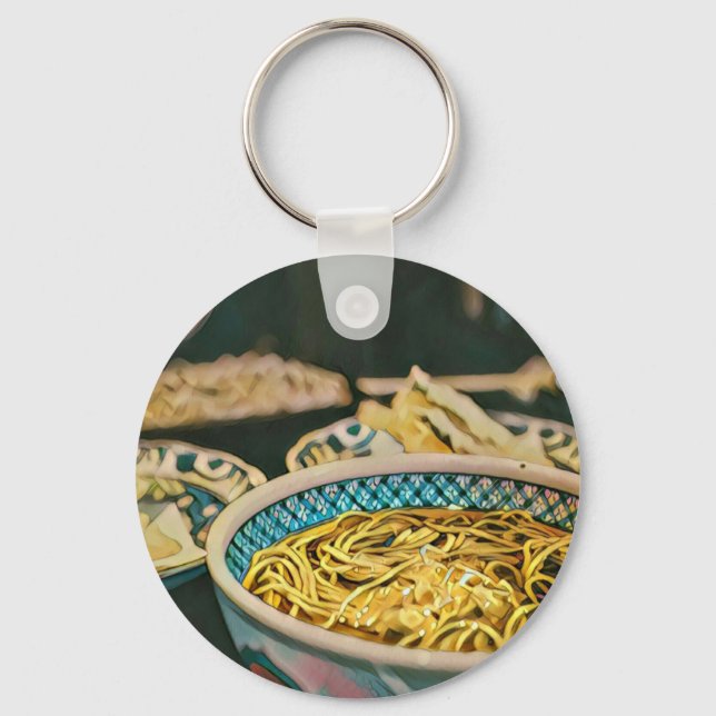 Ramen lover artwork key ring (Front)