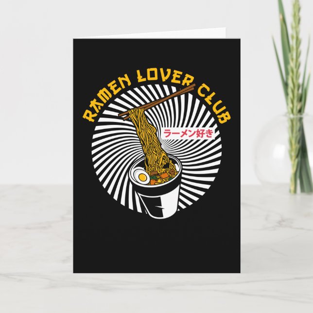 Ramen Lover Club Team | Gift for Noodles Lover Card (Front)