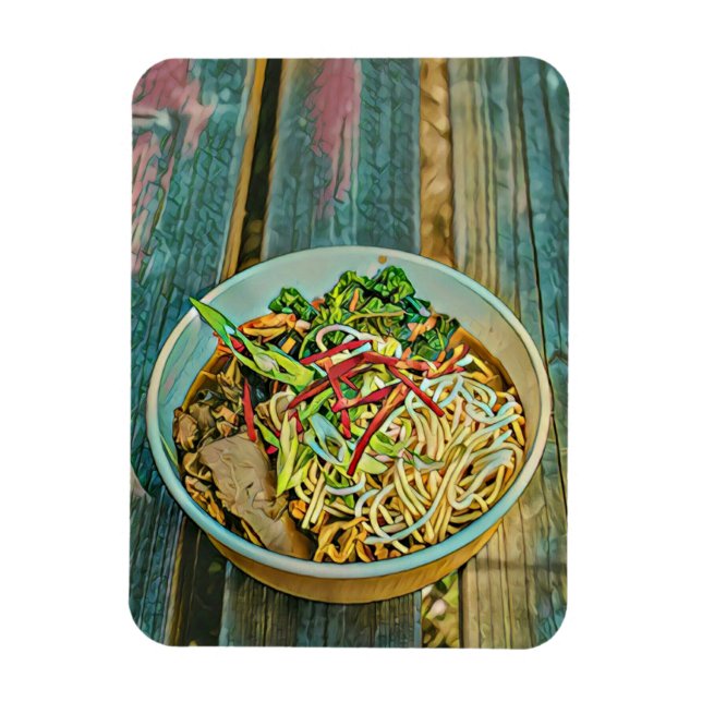 Ramen lover gift magnet (Vertical)