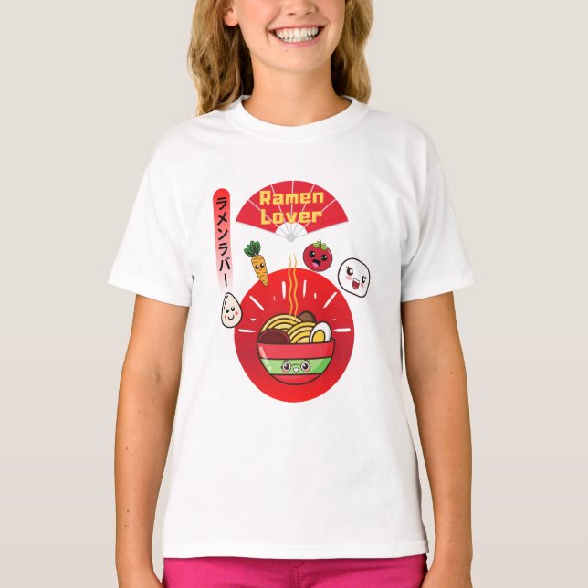RAMEN LOVER KAWAII STYLE T-Shirt (Front)