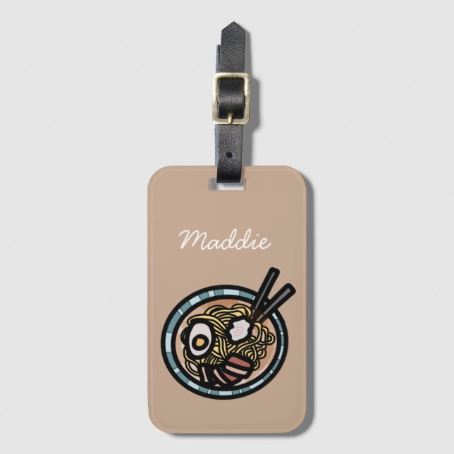 Ramen lovers cute Japanese Luggage Tag (Front Vertical)