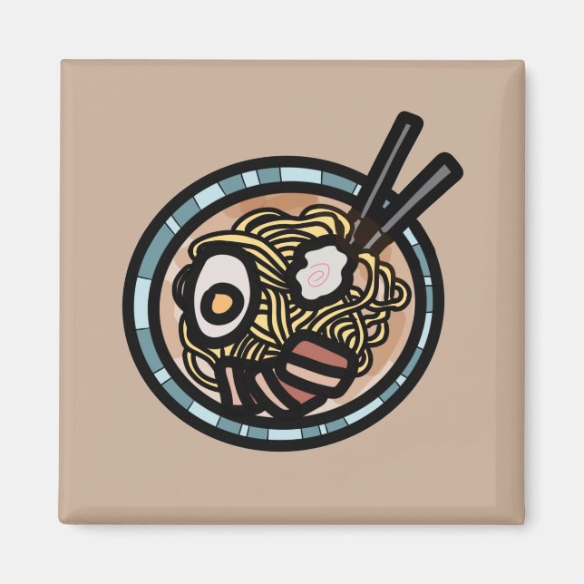 Ramen lovers cute Japanese Magnet (Front)