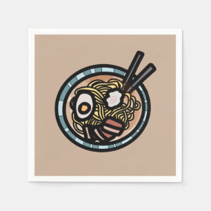Ramen lovers cute Japanese Napkin