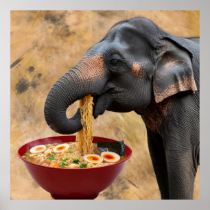 Ramen-Loving Giant Poster