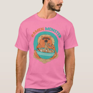 Ramen Monster - Anime Animals - Cat Japanese Aesth T-Shirt