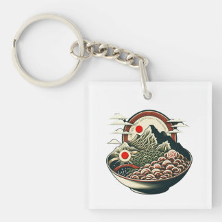 Ramen Mountains Key Ring