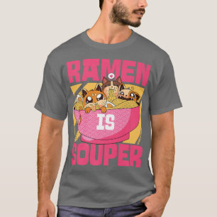 Ramen Noodle Bowl Love Japanese Kawaii Cat Ramen I T-Shirt