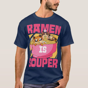 Ramen Noodle Bowl Love Japanese Kawaii Cat Ramen I T-Shirt