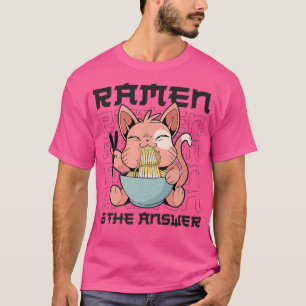 Ramen Noodle Bowl Love Japanese Kawaii Cat Ramen I T-Shirt