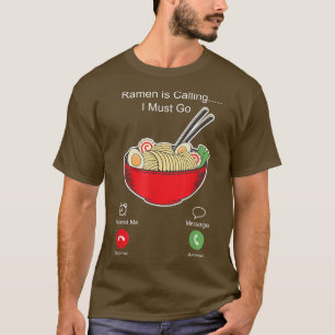 Ramen Noodle Bowl Love Japanese Kawaii Phone Displ T-Shirt