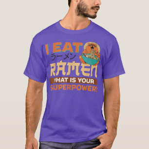 Ramen Noodle Bowl Love Japanese Kawaii Pun Sloth I T-Shirt