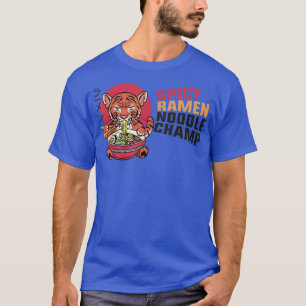 Ramen Noodle Bowl Love Japanese Kawaii Tiger Spicy T-Shirt