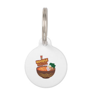Ramen Noodle Master Funny Japanese Gift Idea Pet Tag