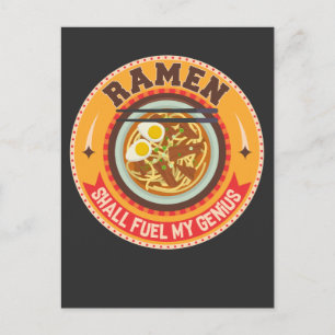 Ramen Noodles Bowl Japanese Food Asian Foodie Postcard