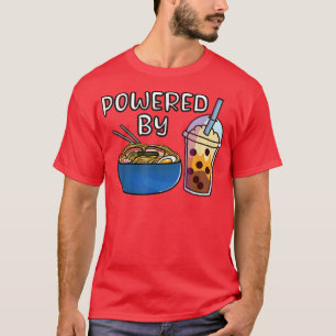 Ramen Noodles Bubble Tea Tapioca Milk Kawaii Boba T-Shirt