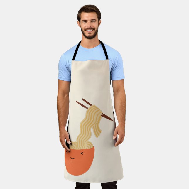 Ramen Noodles Chef Apron (Worn)