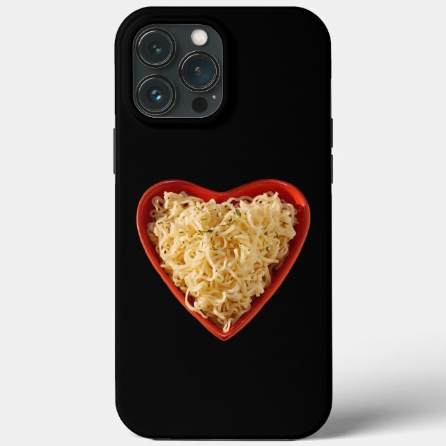 Ramen Noodles in Heart Shaped Bowl,  Love Ramen Case-Mate iPhone Case (Back)