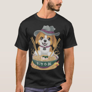 Ramen Noodles.Japanese Culture Anime dog lovers T-Shirt
