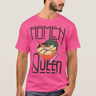 Ramen Queen, Kawaii For Teen Girls Women, Japanese T-Shirt
