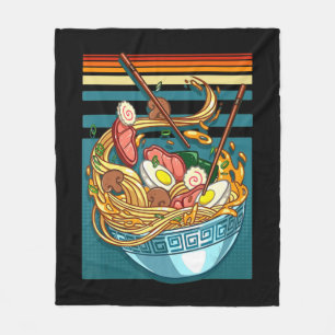 Ramen Style Vintage Anime Japanese Food Gifts Girl Fleece Blanket