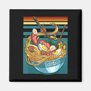 Ramen Style Vintage Anime Japanese Food Gifts Girl Magnet