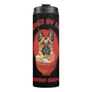 Ramen Sushi German Shepherd Dog T-Shirt Thermal Tumbler