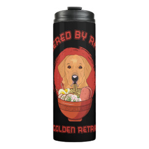 Ramen Sushi Golden Retriever Dog TShirt Thermal Tumbler