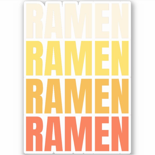 Ramen text design (Front)