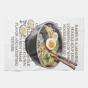 Ramen vintage sketch by CallisC Arts ⭐⭐⭐⭐⭐ Tea Towel